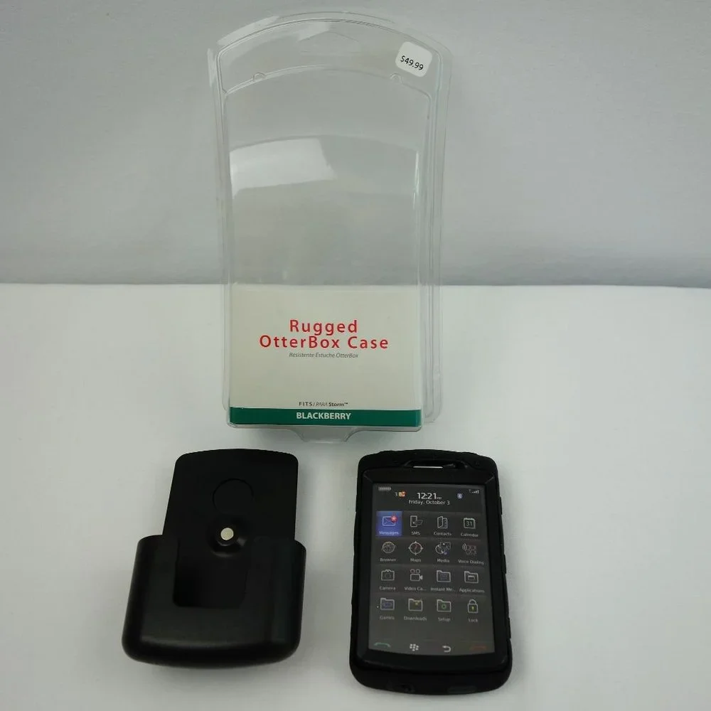 Verizon Rugged OtterBox Case for Blackberry Storm 3 Layers of‎ Protection